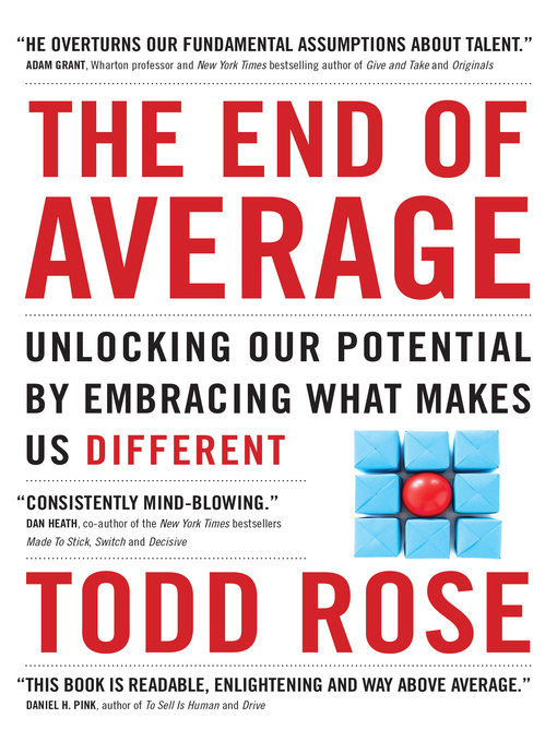 Title details for The End of Average by Todd Rose - Available